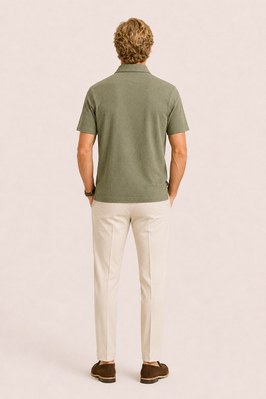 Linano Linen Polo Green