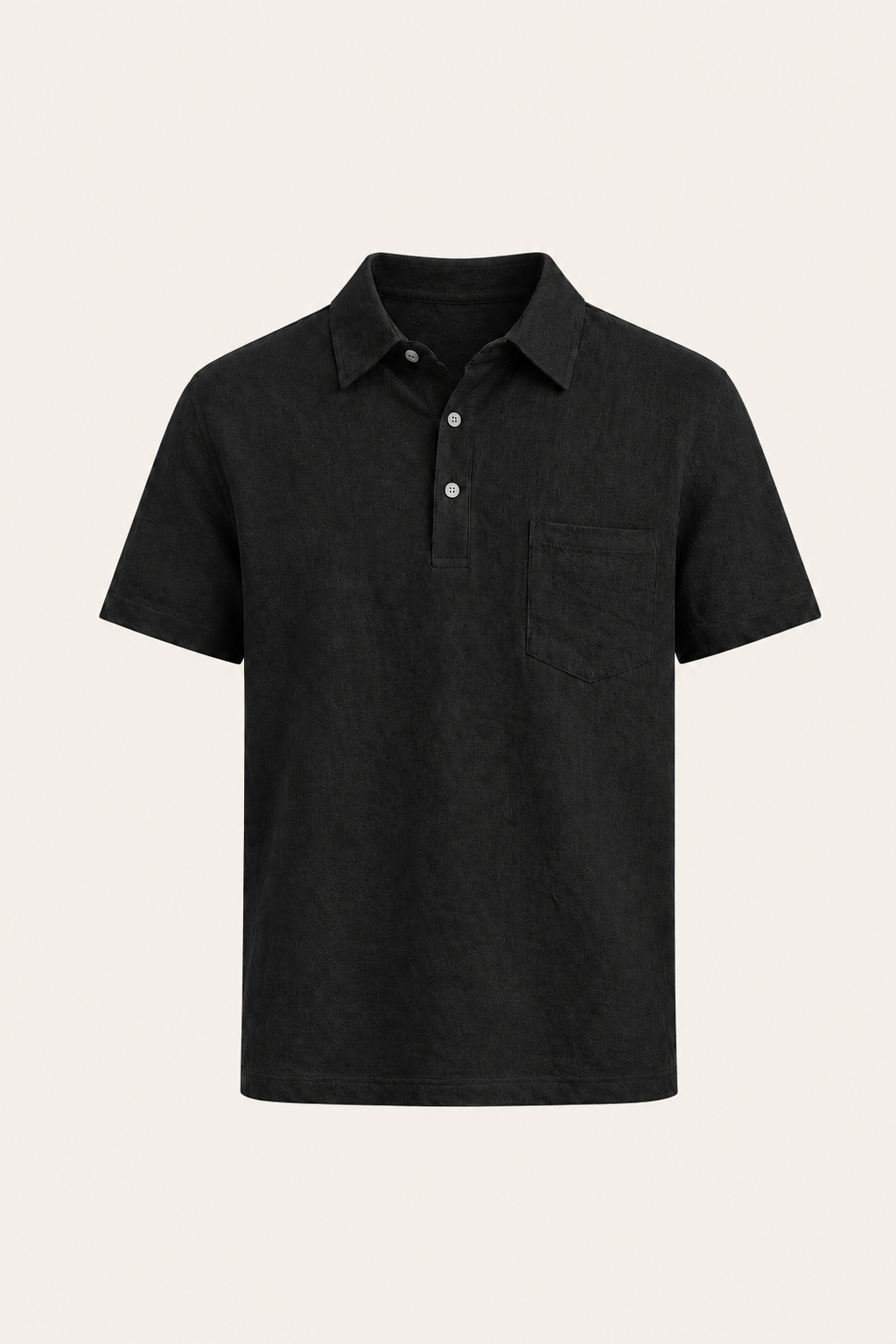 Linano Linen Polo Black