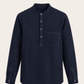 Gavero Quarter Shirt Navy