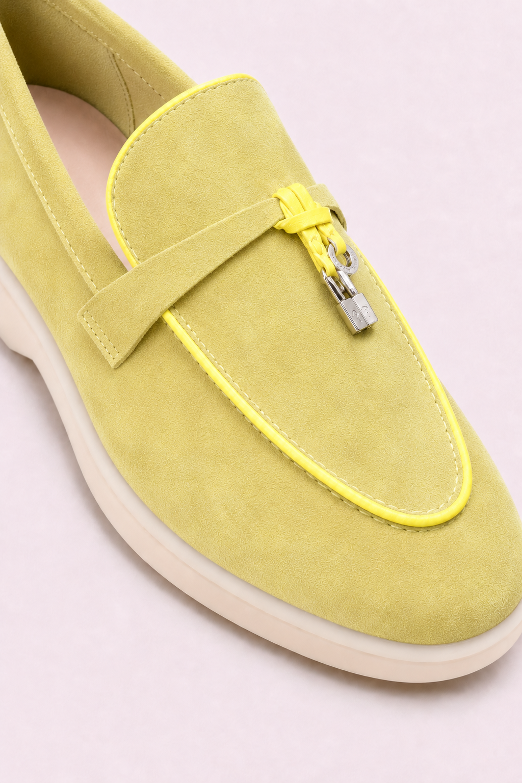 Amari Buckled Loafers Yellow