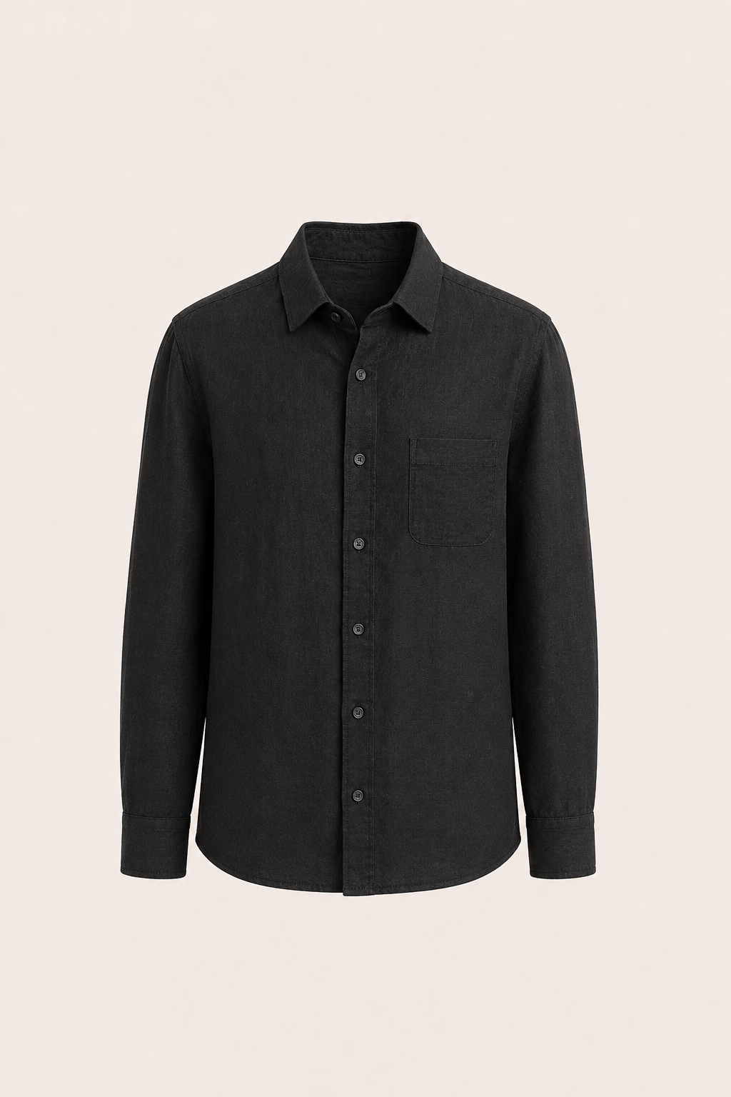 Milano Linen Shirt Black