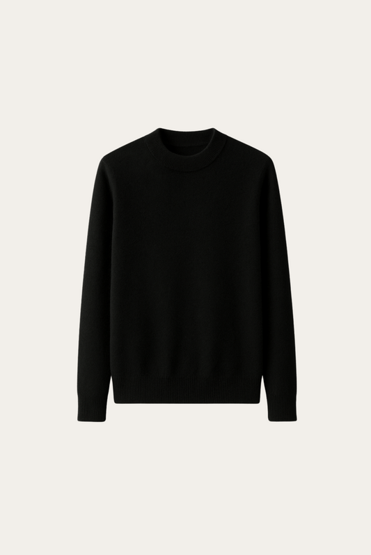 Black Cashmere Crewneck