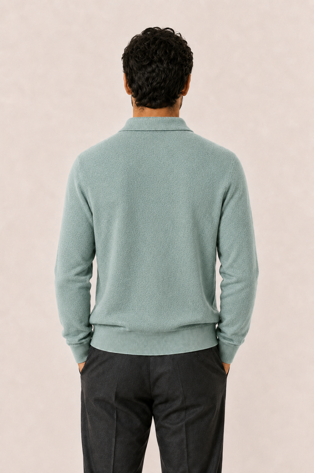 Avarel Wool Polo Knit Green