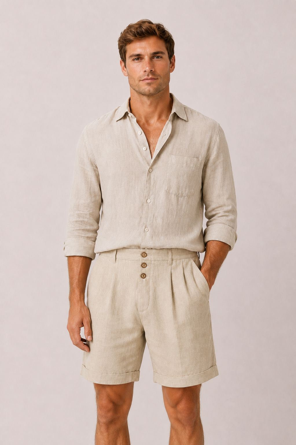 Morano Cotton Short Khaki