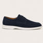 Levaro Suede Lace Shoes Navy