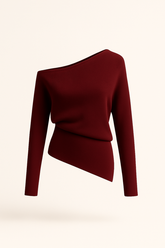 Scala Sculpted Knit Burgundy