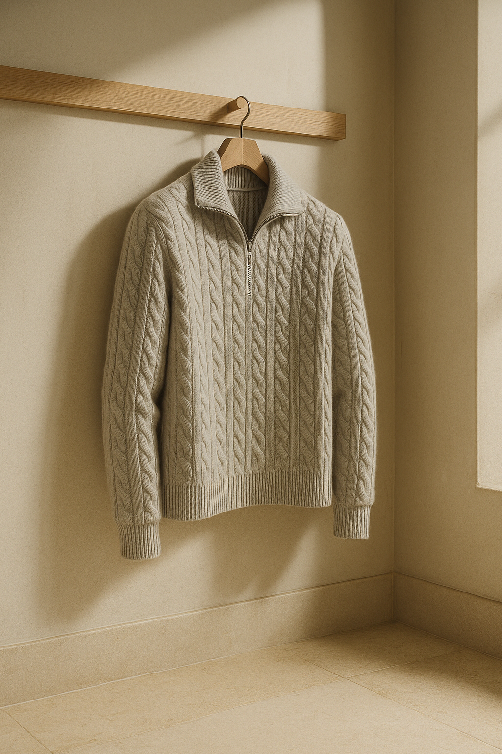 Tilano Cable Knit Grey