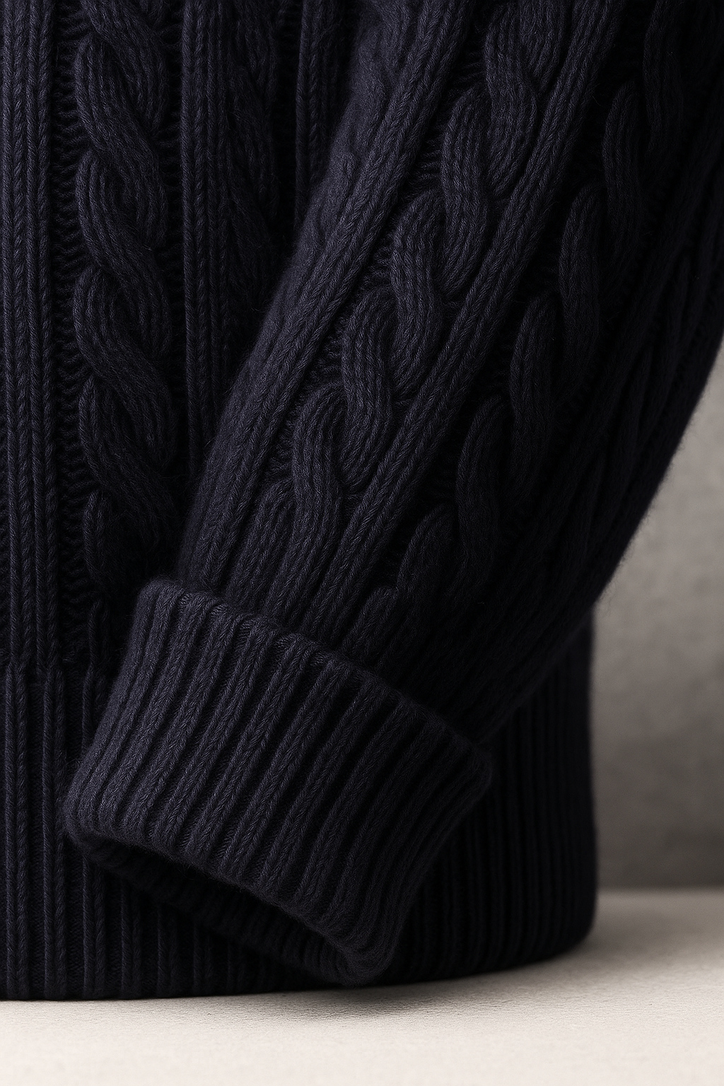 Tilano Cable Knit Navy