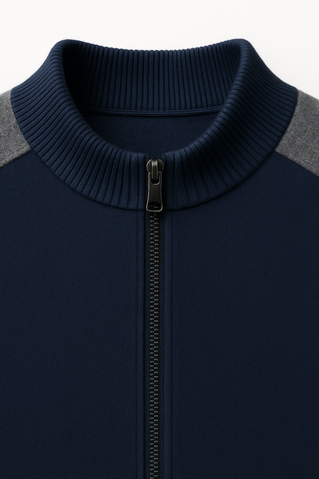 Ladore Cashmere Zip Set Navy / Grey