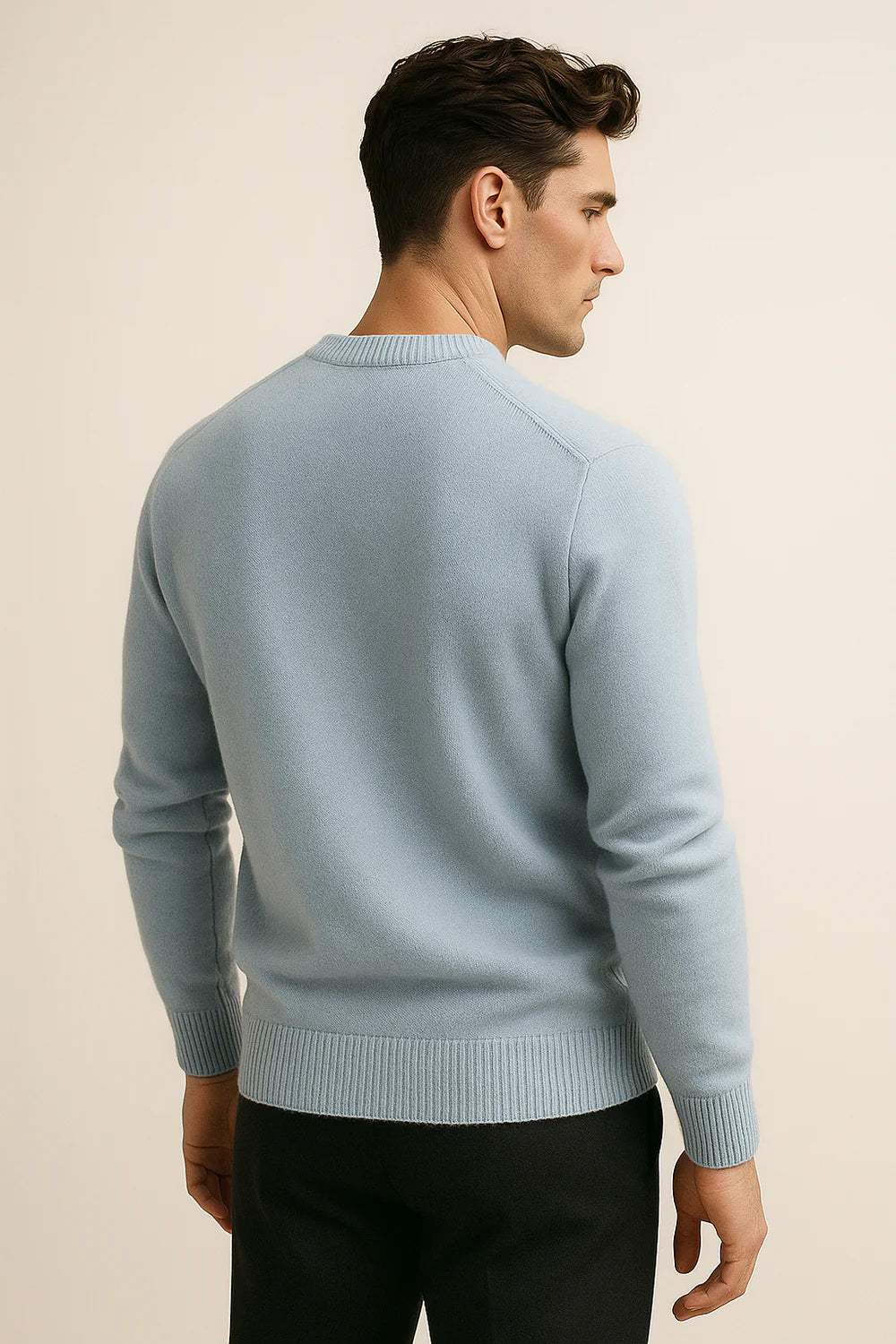 Averin Cashmere Knit Light Blue