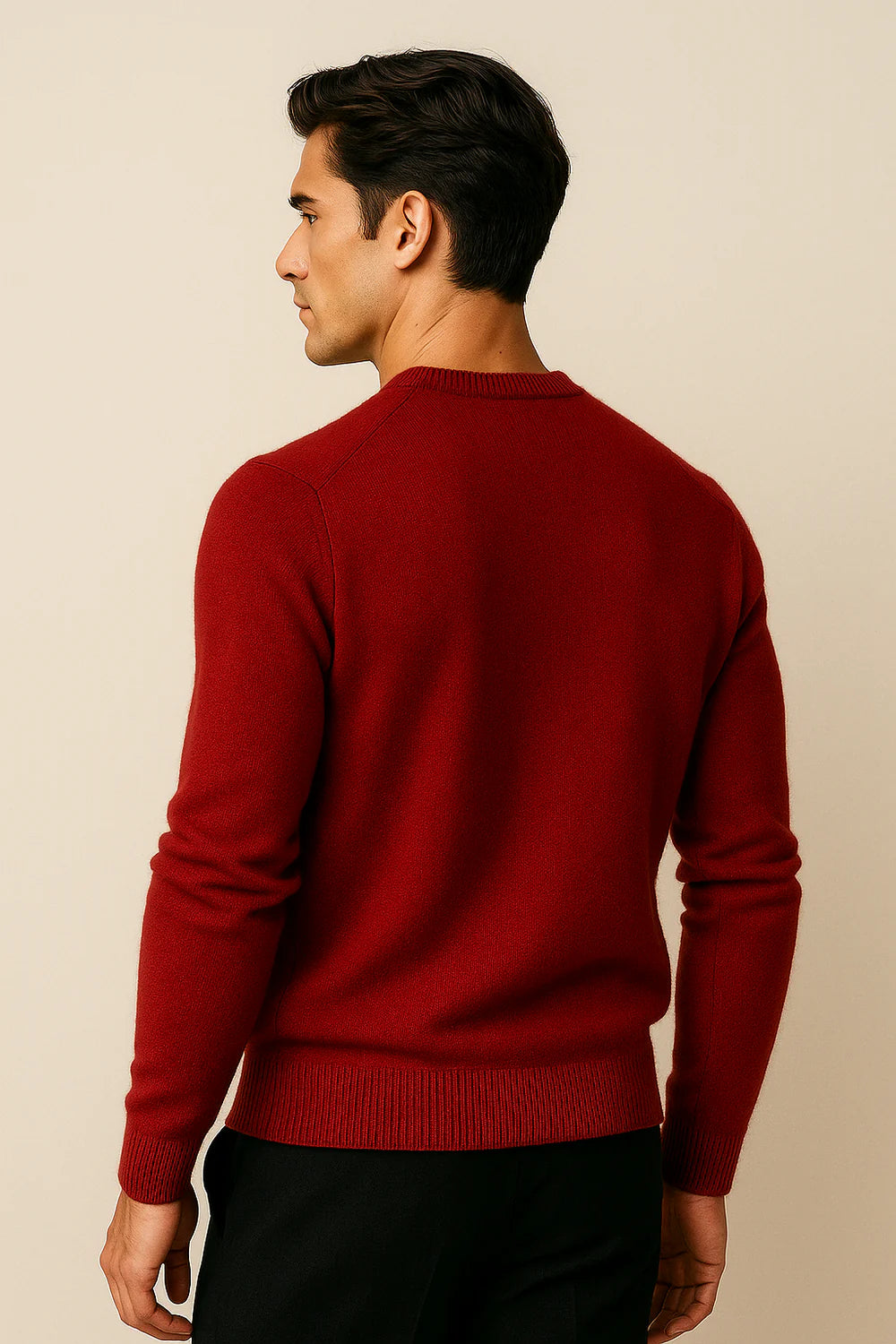 Averin Cashmere Knit Burgundy