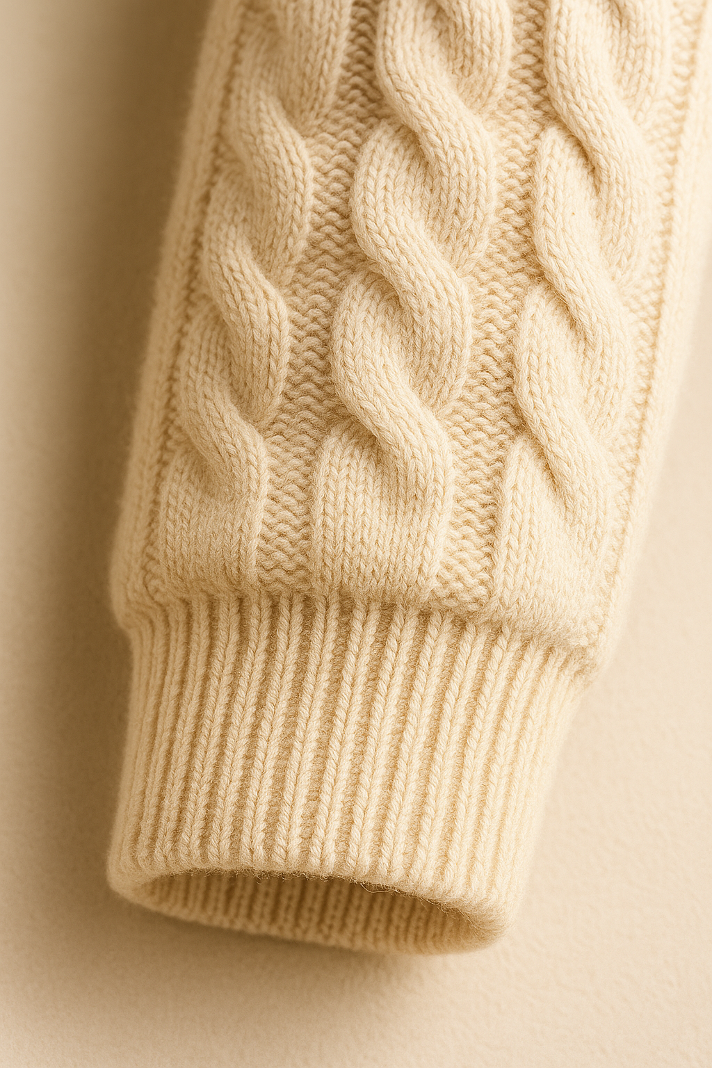 Tilano Cable Knit Beige