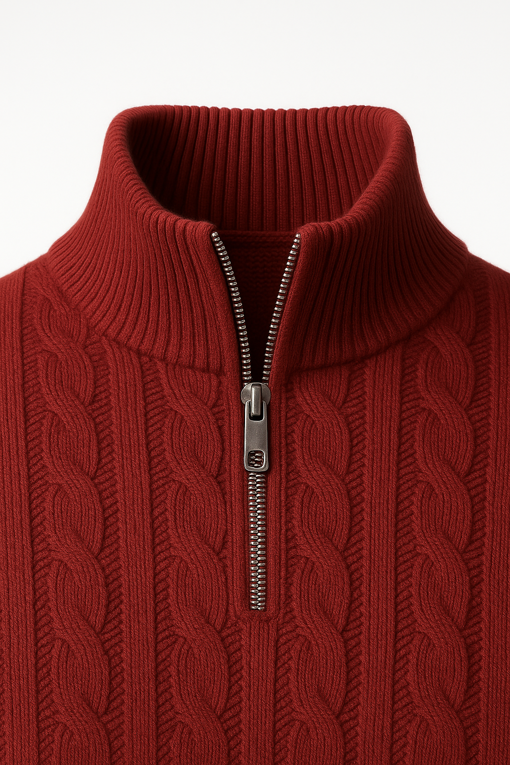 Tilano Cable Knit Burgundy