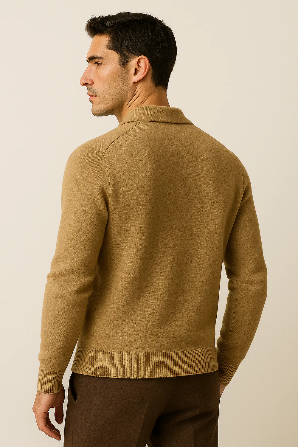 Silavo Cashmere Cardigan Camel