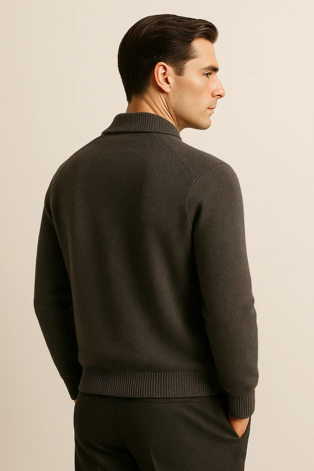 Silavo Cashmere Cardigan Dark Grey