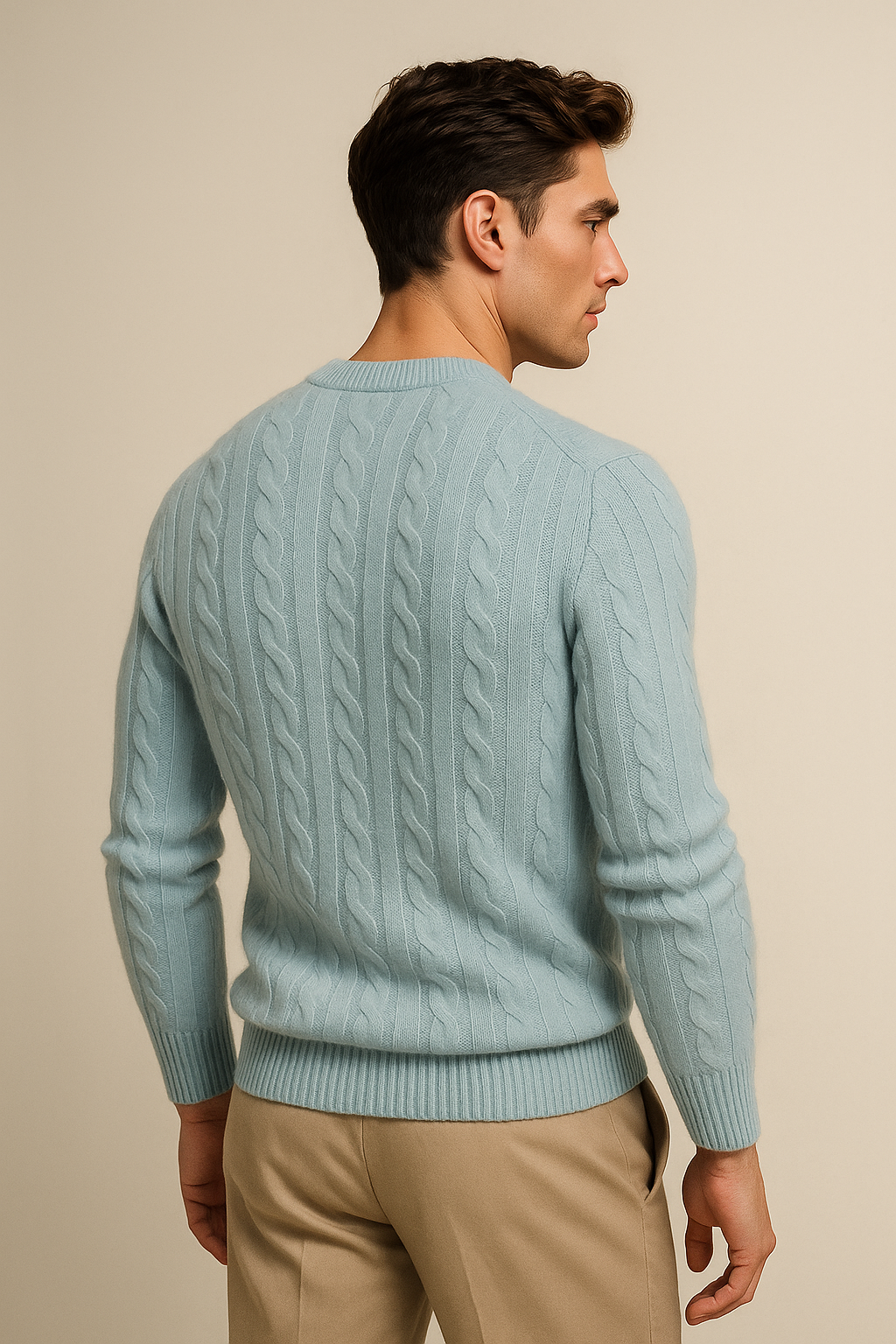 Velaro Cashmere Knit Light Blue