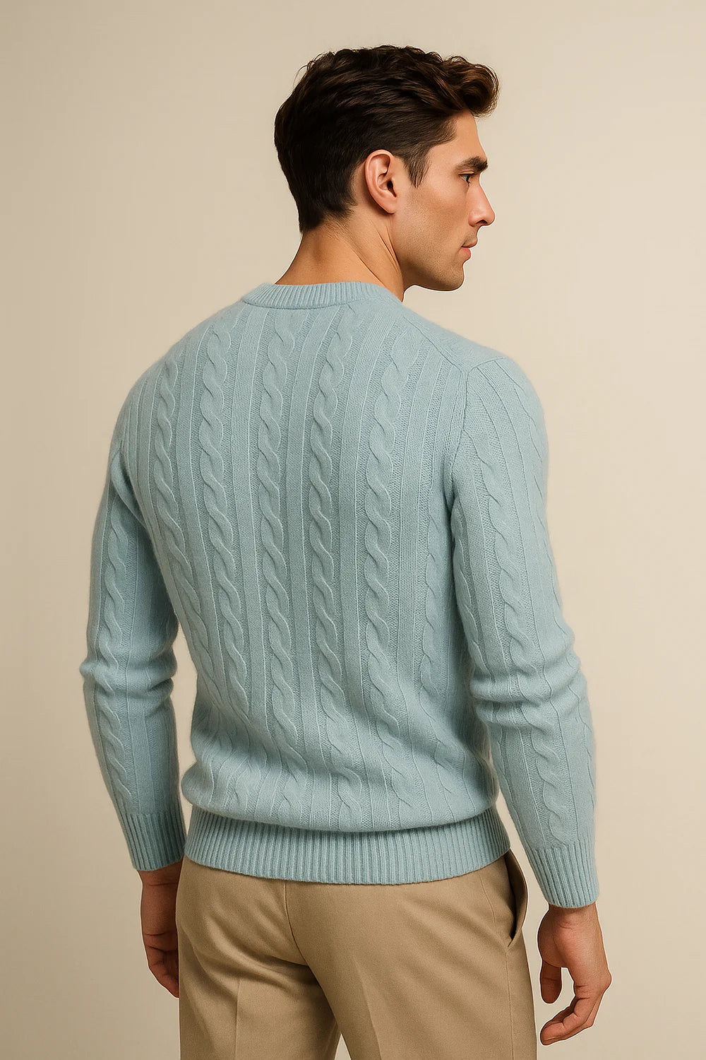 Velaro Cashmere Knit Light Blue