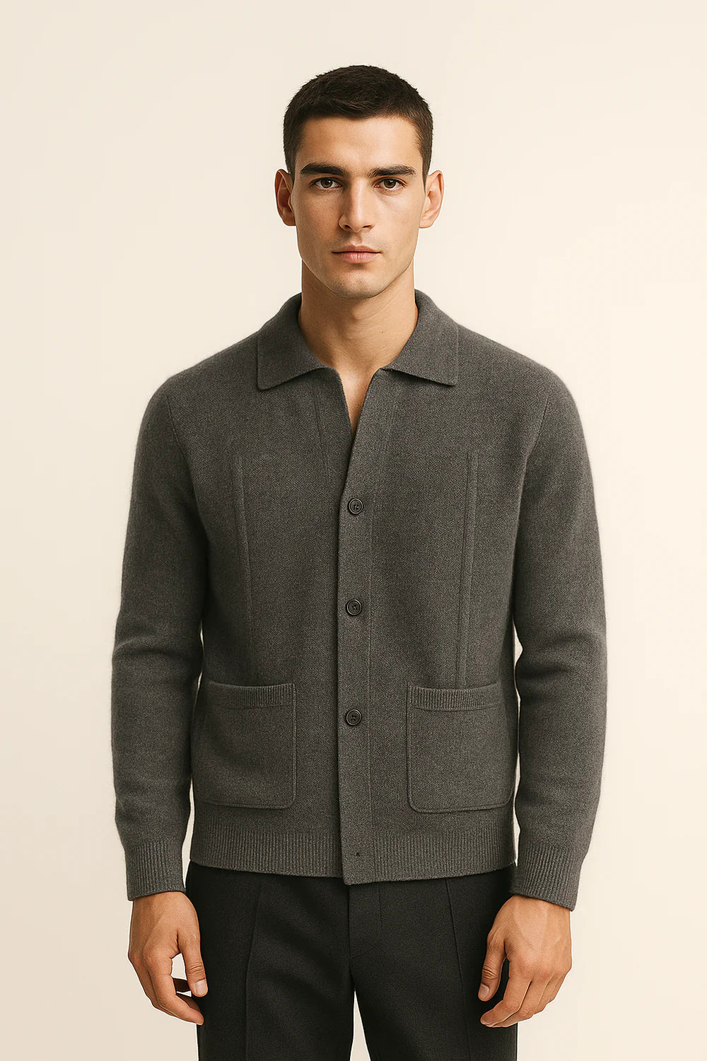 Ferilo Cashmere Cardigan Graphite