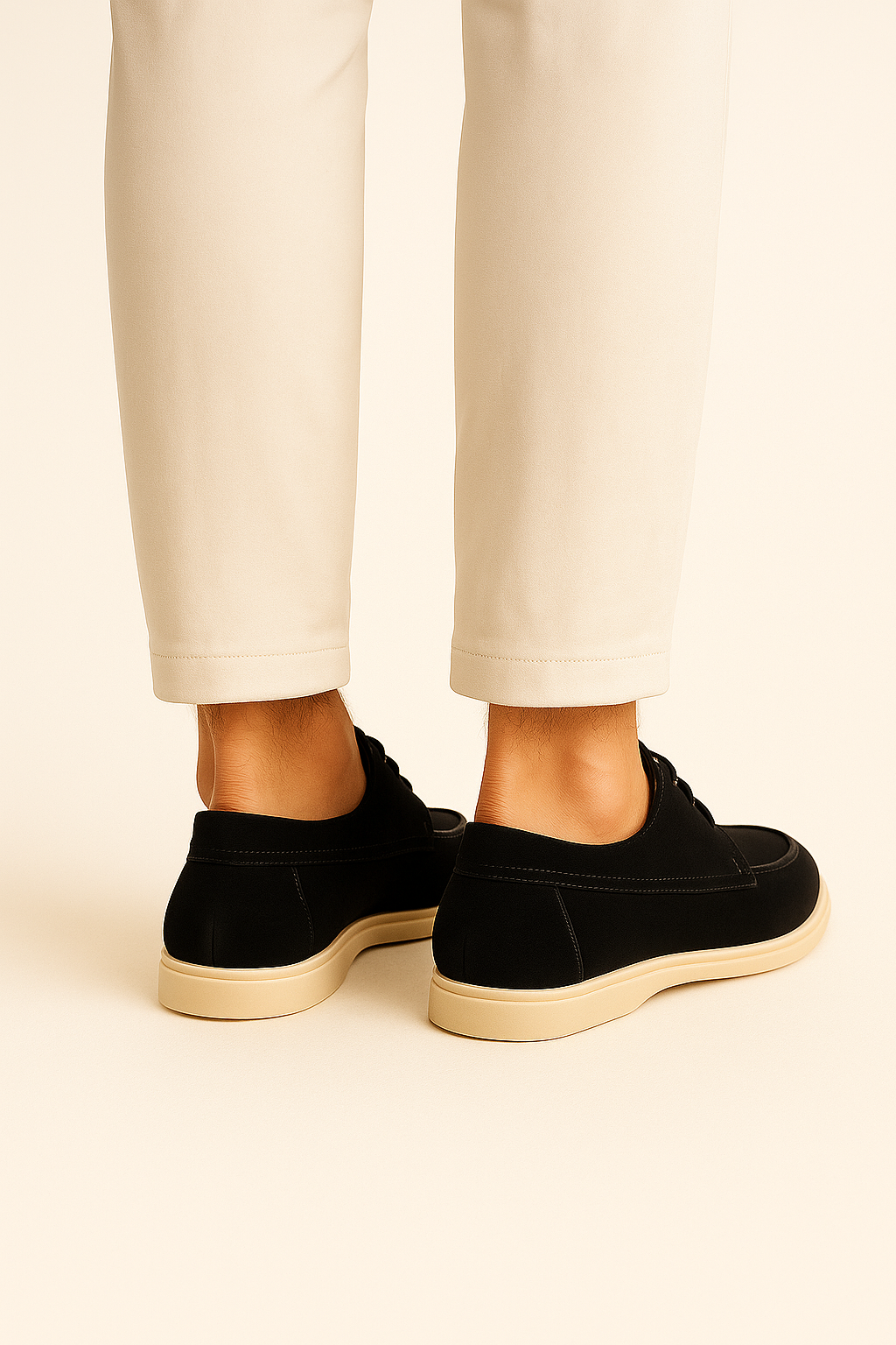 Ladore Suede Lace Shoes Black