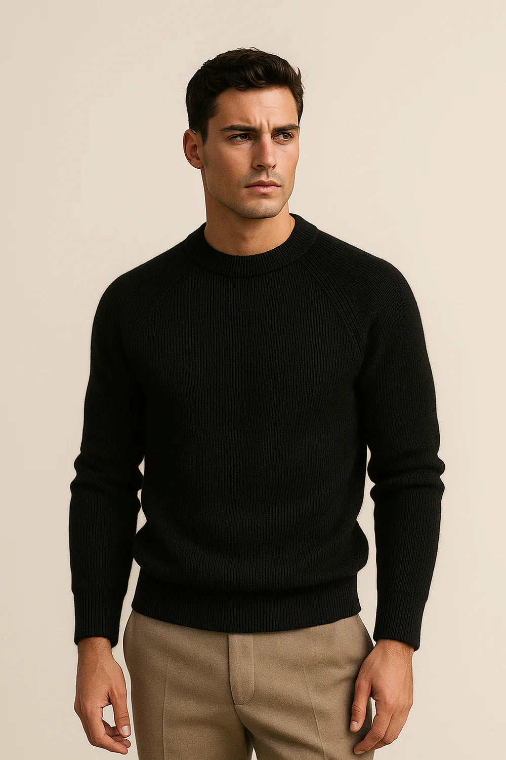 Sarole Wool Crewneck Black