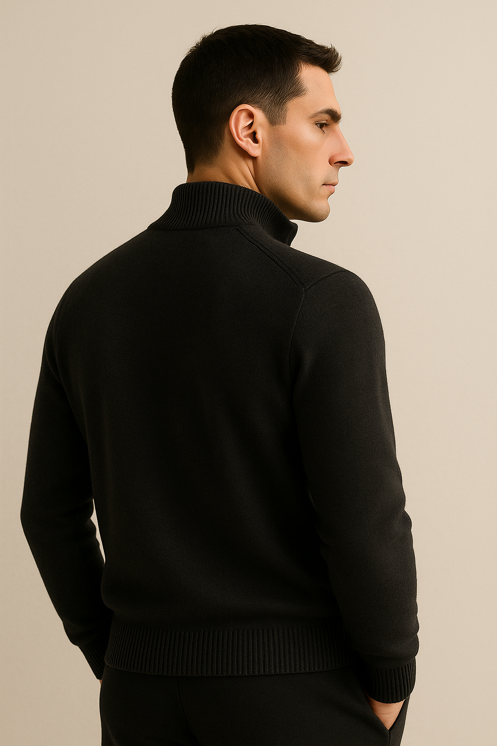 Vaniro Cashmere Cardigan Black