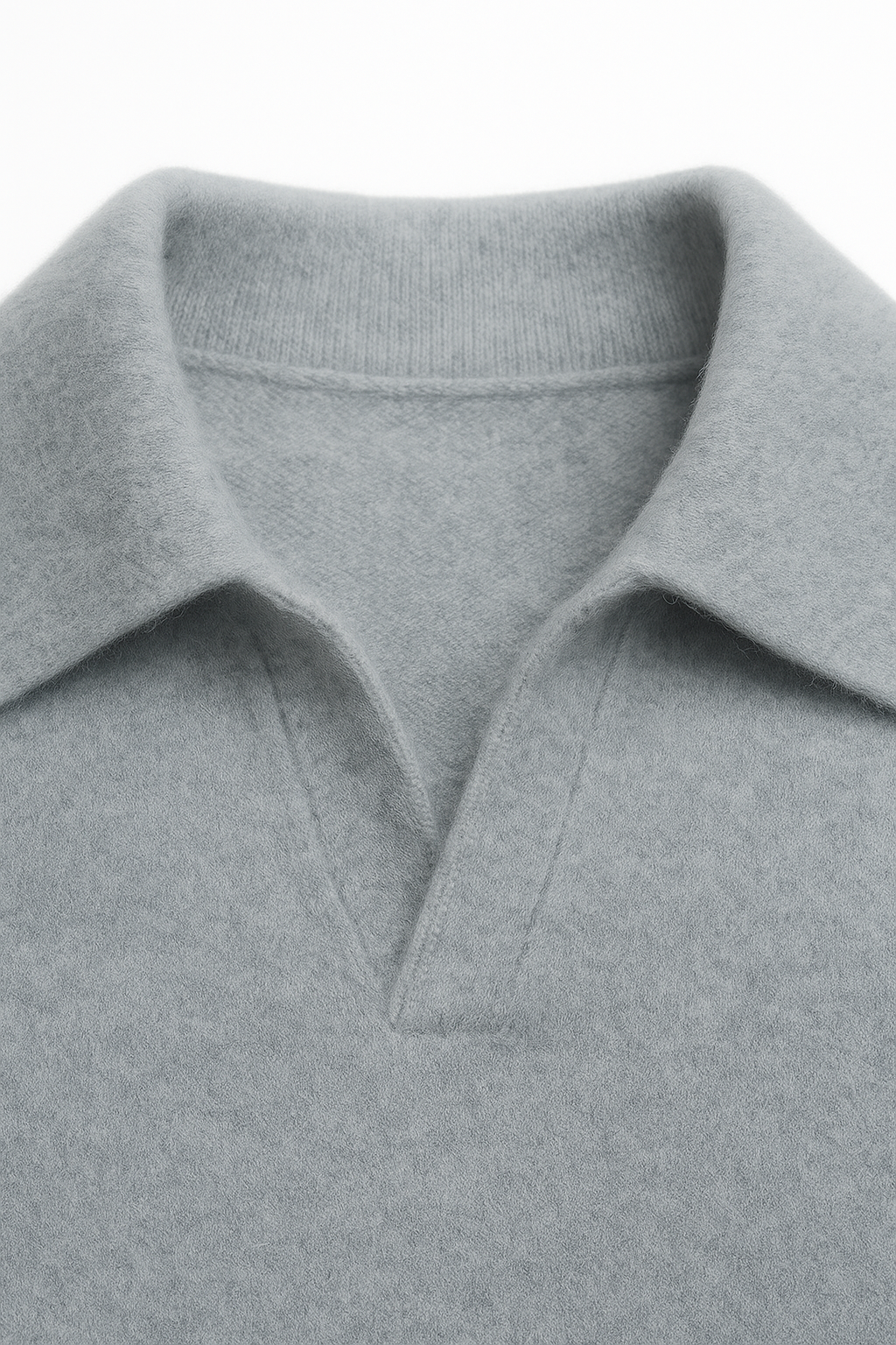 Malero Cashmere Polo Knit Light Blue