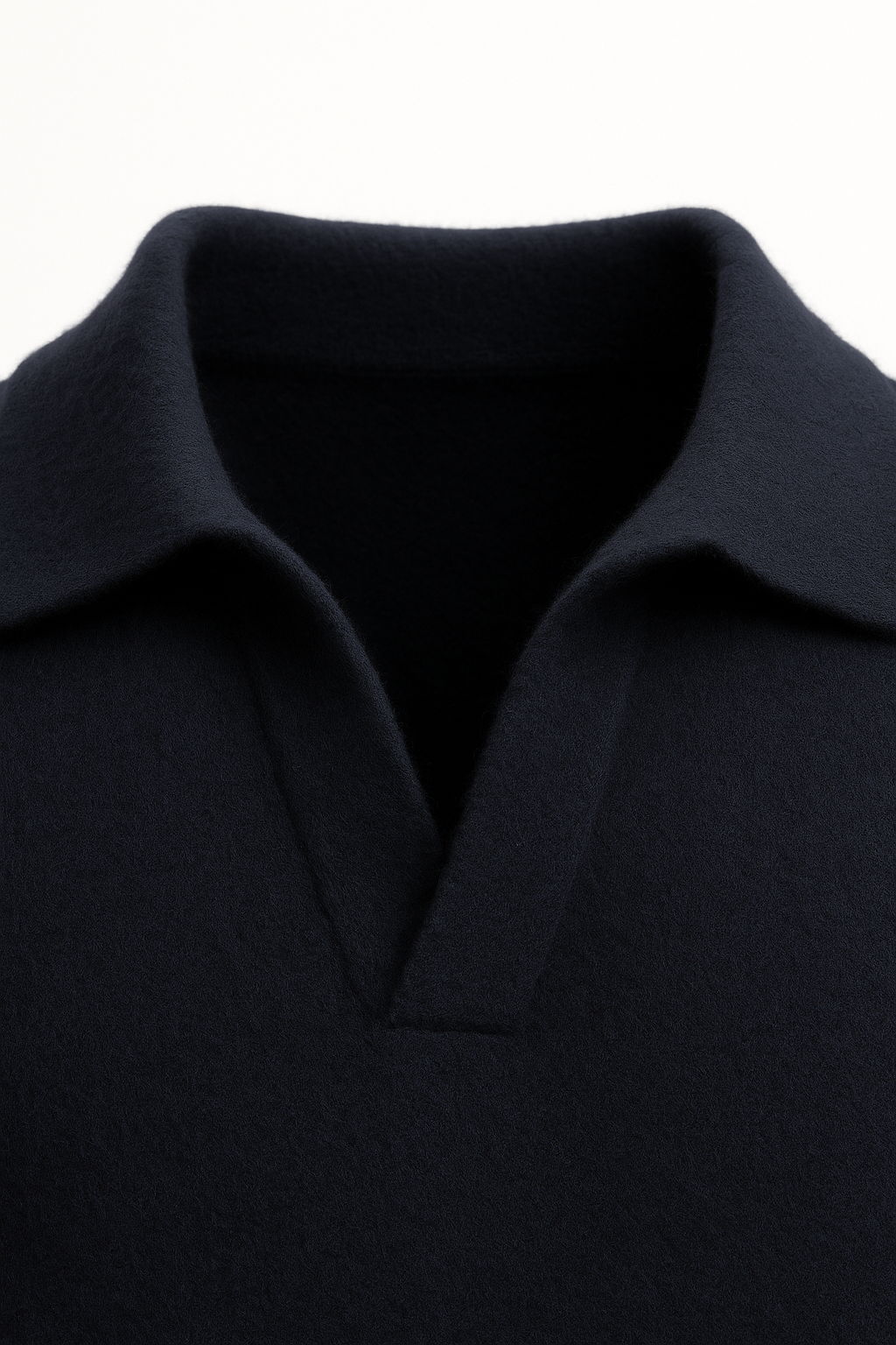 Malero Wool Polo Knit Navy