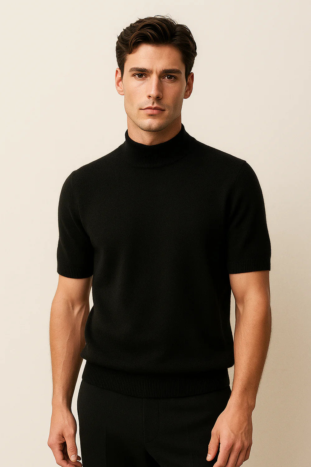 Aurelo Cashmere T-Shirt Black