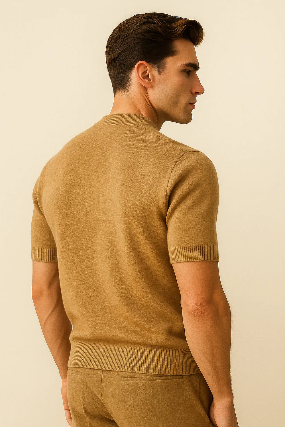 Aurelo Cashmere T-Shirt Camel