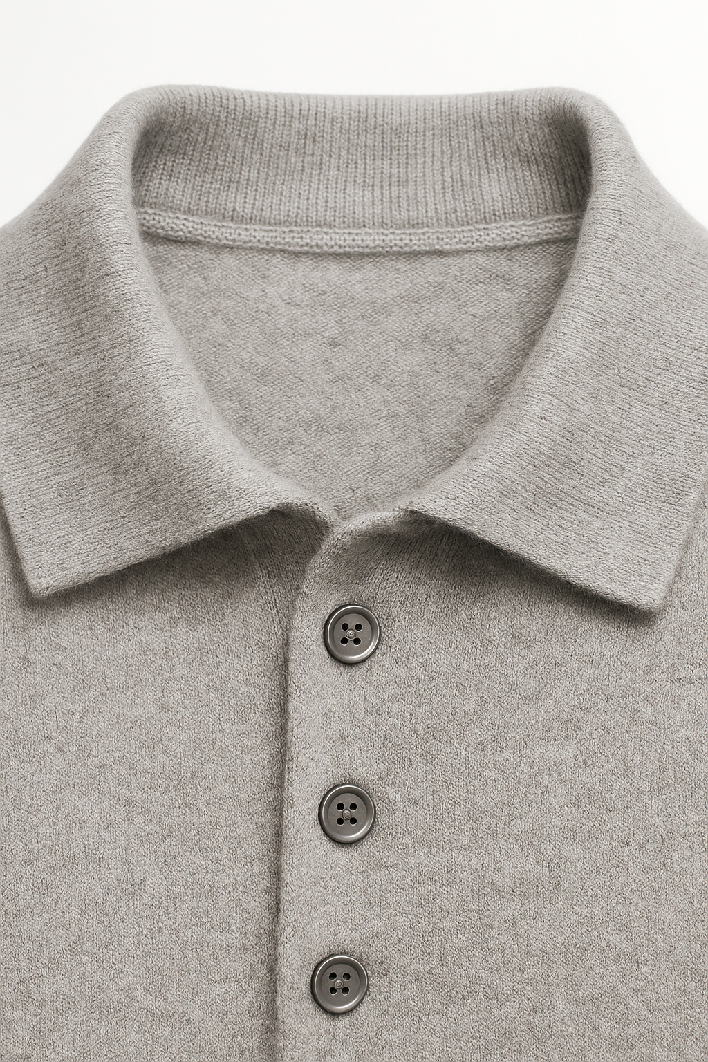 Avarel Merino Polo Knit Grey