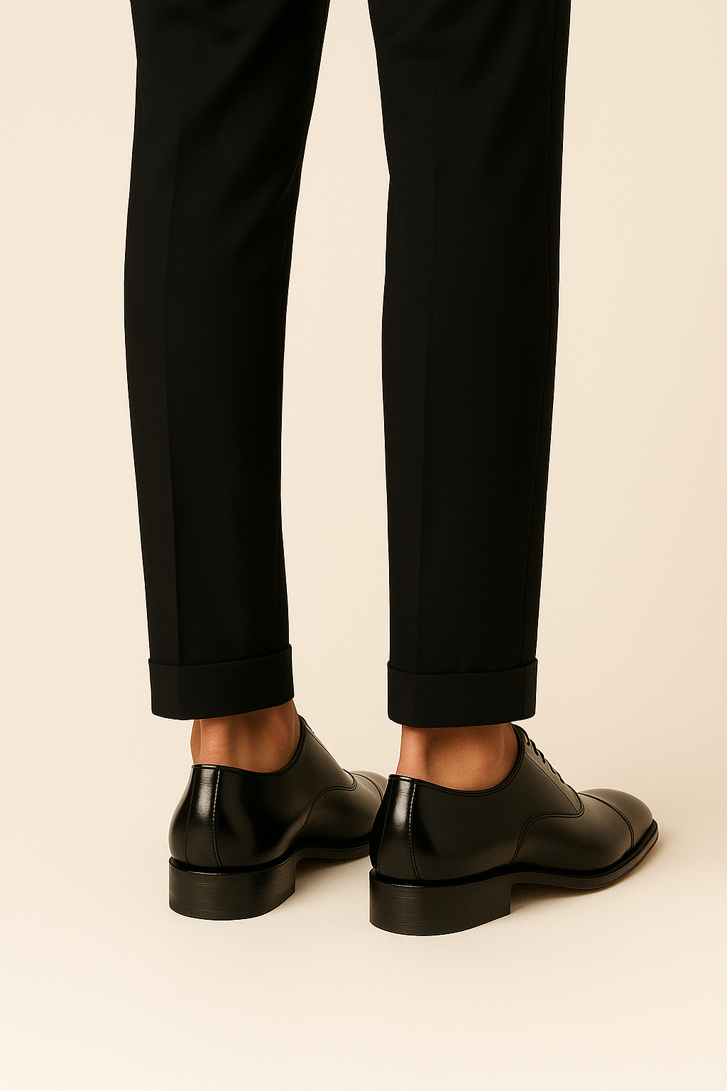 Carivo Polished Leather Oxford Black