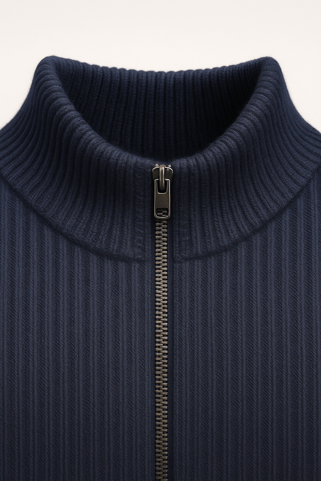 Narivo Merino Zip Knit Navy