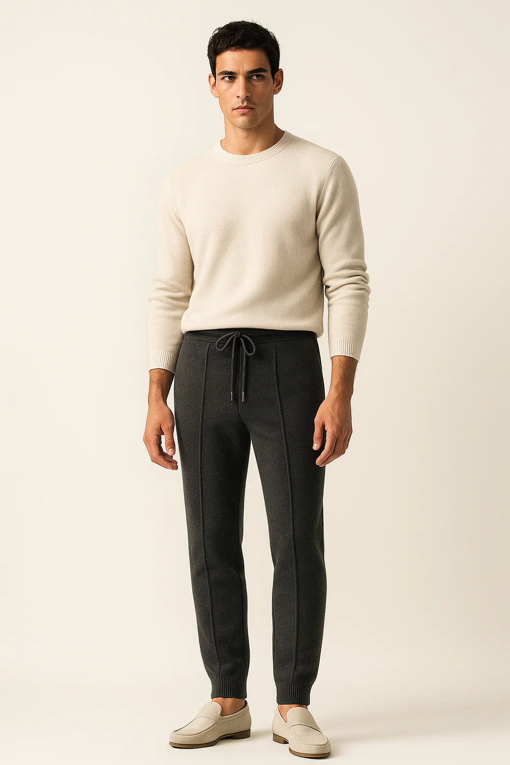 Belorin Cashmere Trousers Dark Grey