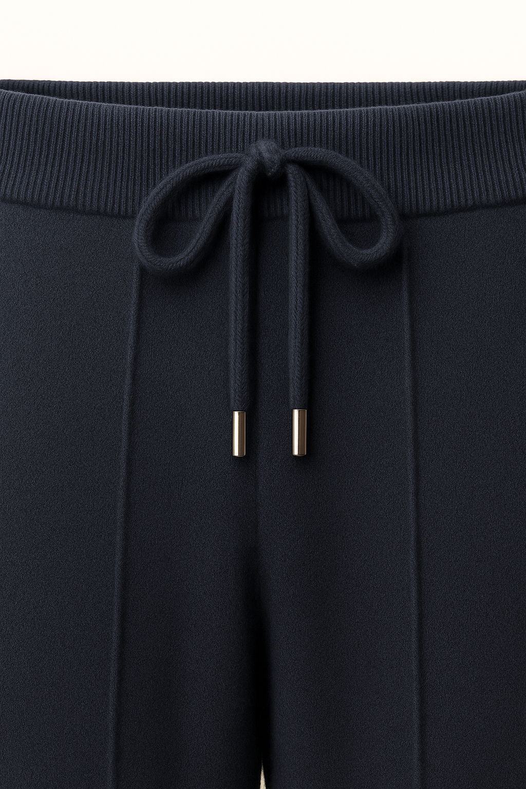 Belorin Wool Knit Joggers Navy