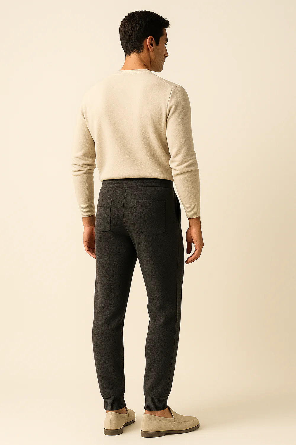 Belorin Cashmere Trousers Dark Grey