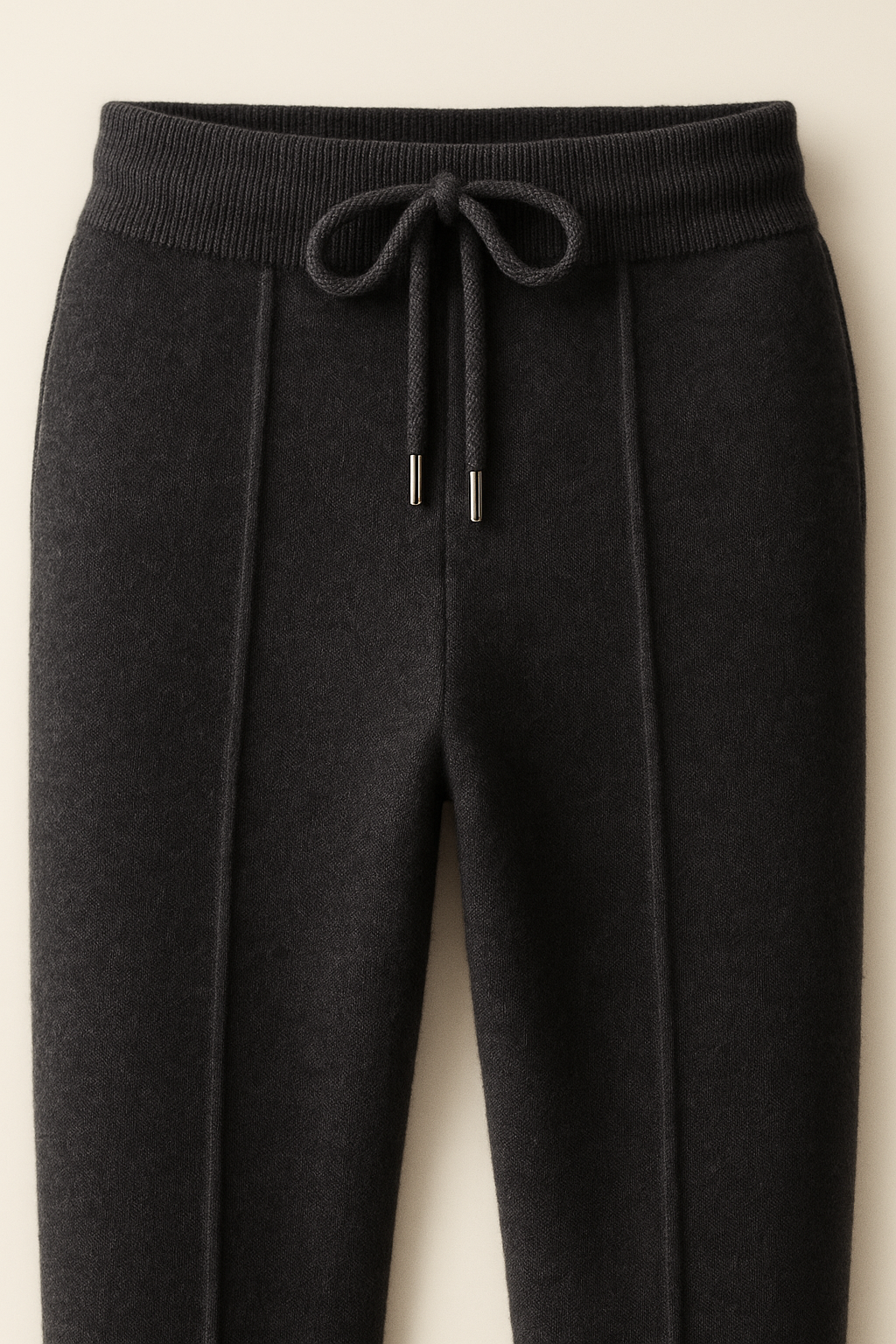 Belorin Wool Knit Joggers Dark Grey