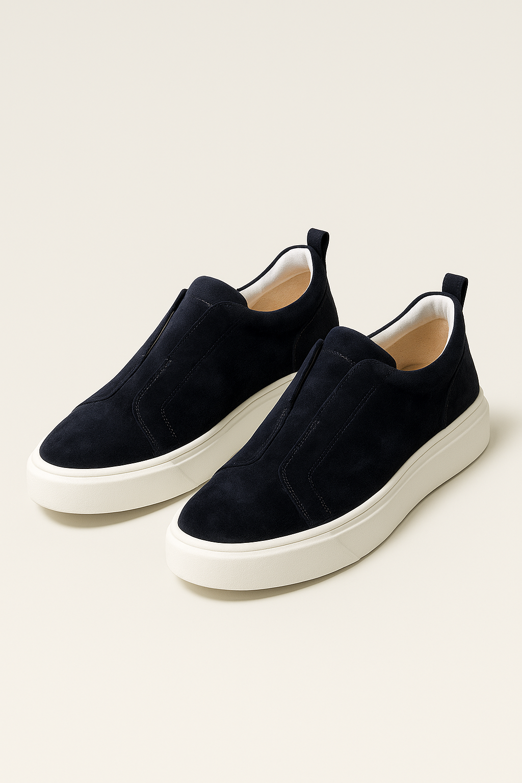 Ladore Suede Slip-On Navy