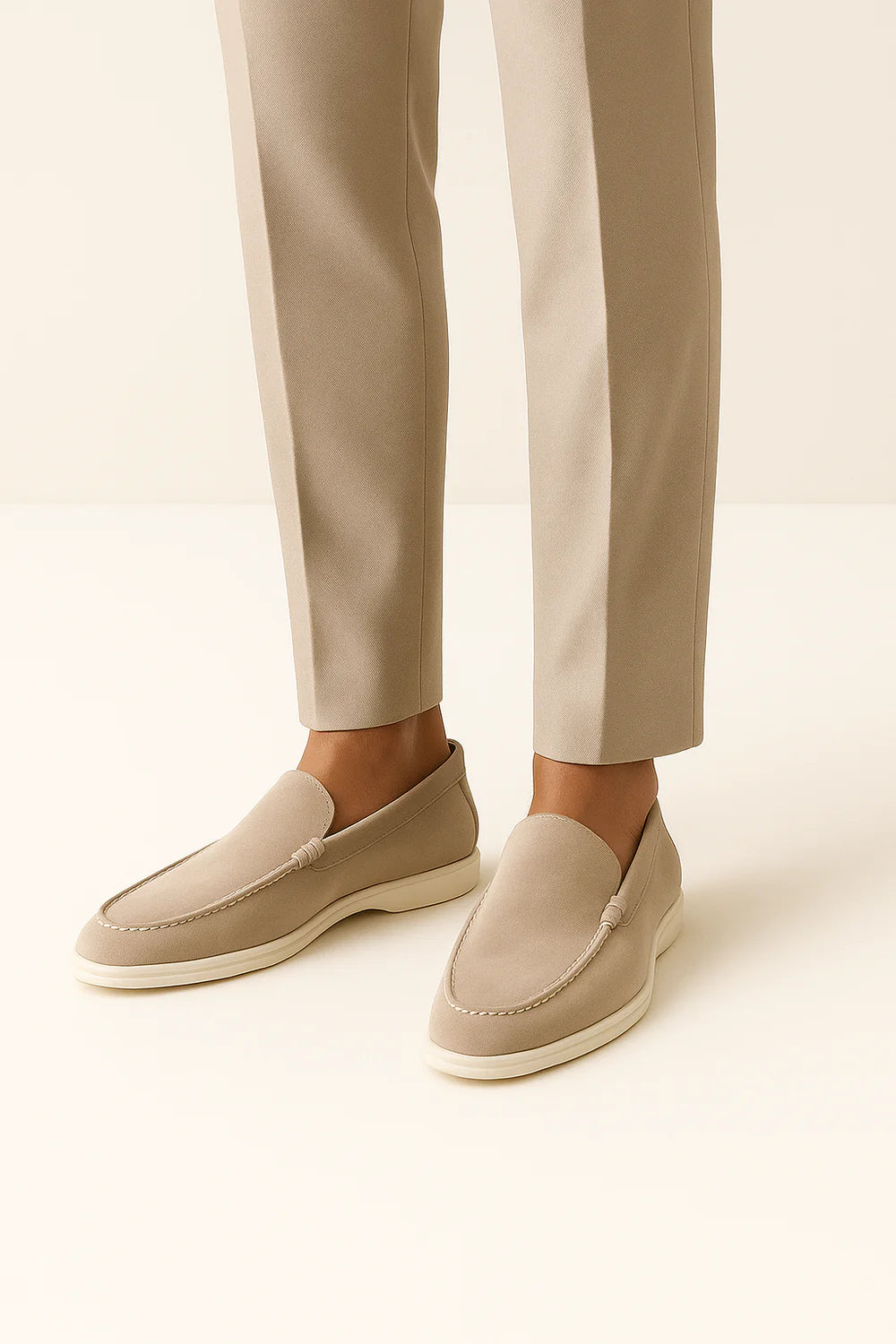 Ladore Suede Loafers Beige