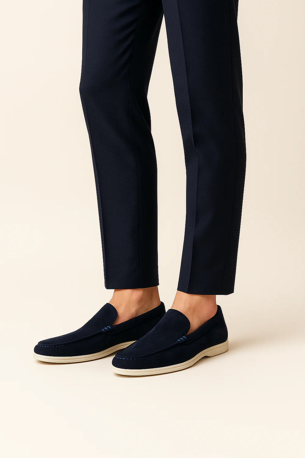 Ladore Suede Loafers Navy