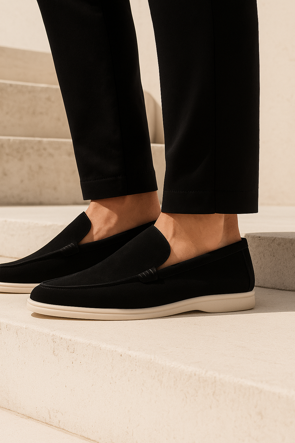 Ladore Suede Loafers Black