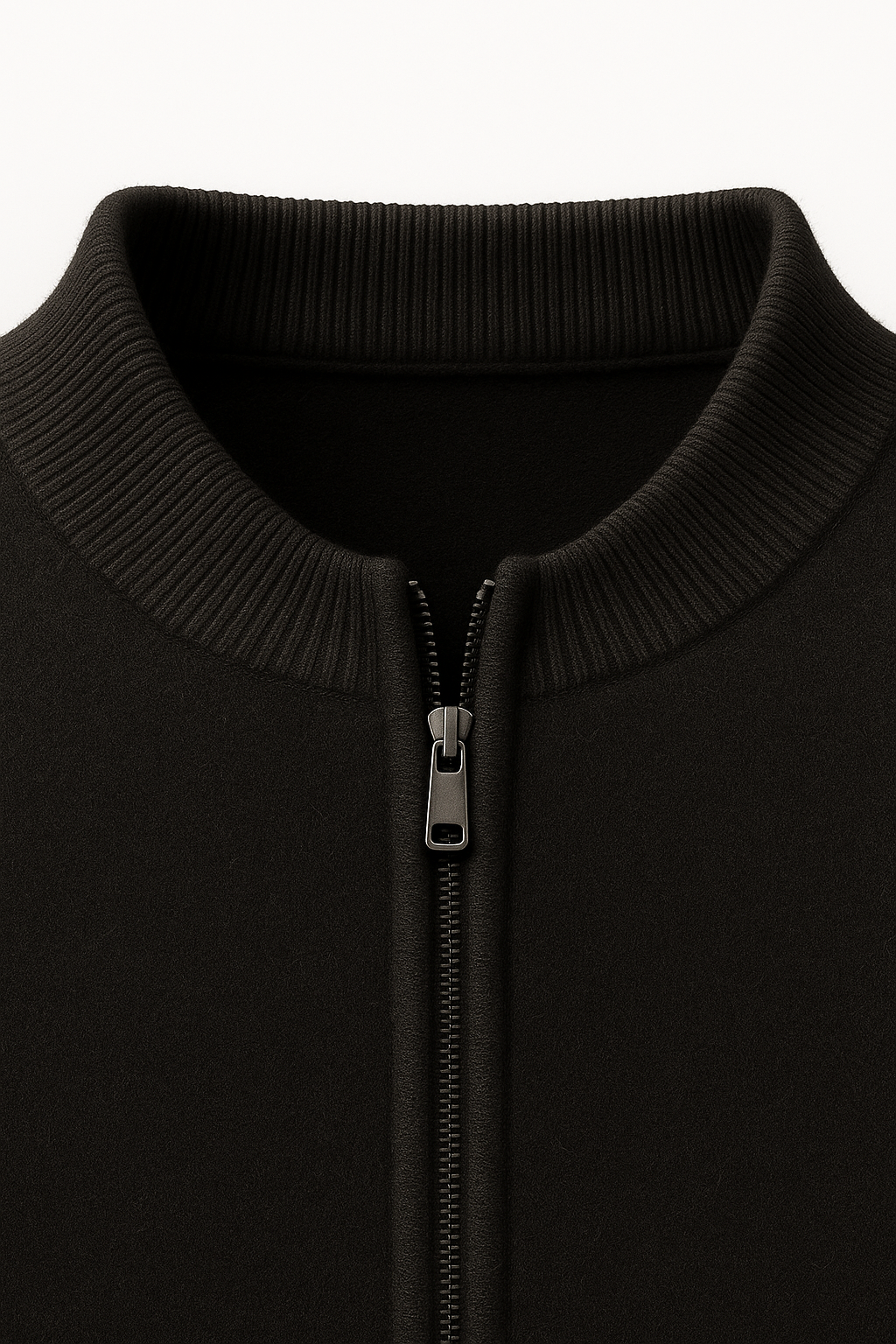 Darilo Cashmere Zip Knit Black
