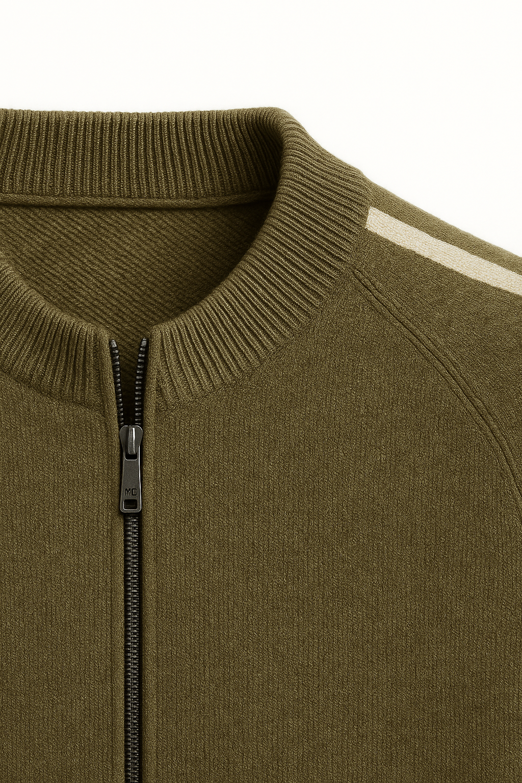 Darilo Cashmere Zip Knit Olive
