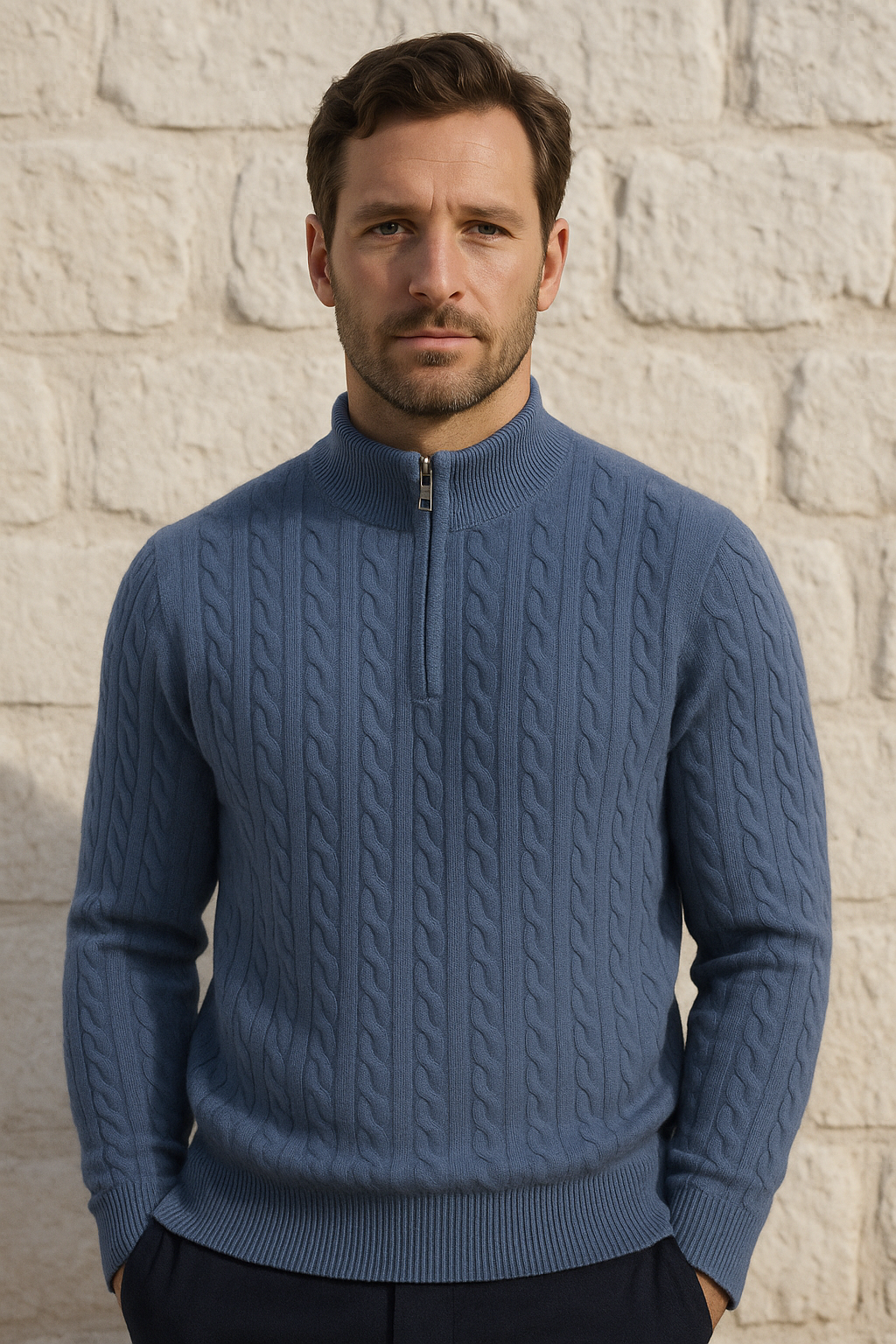 Seviro Cashmere Knit Blue