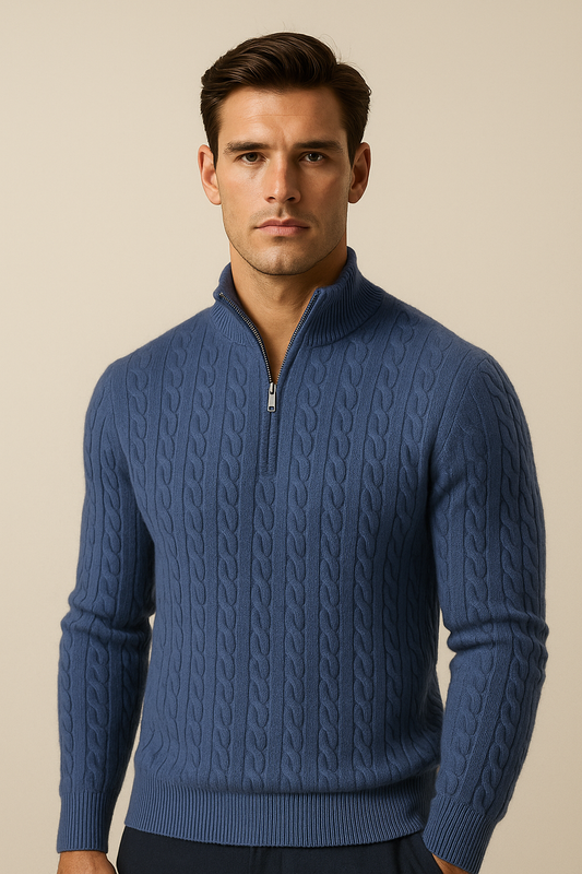 Seviro Cashmere Knit Blue