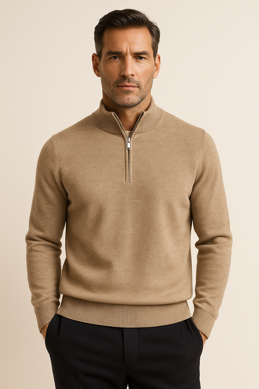 Calero Quarter-Zip Beige