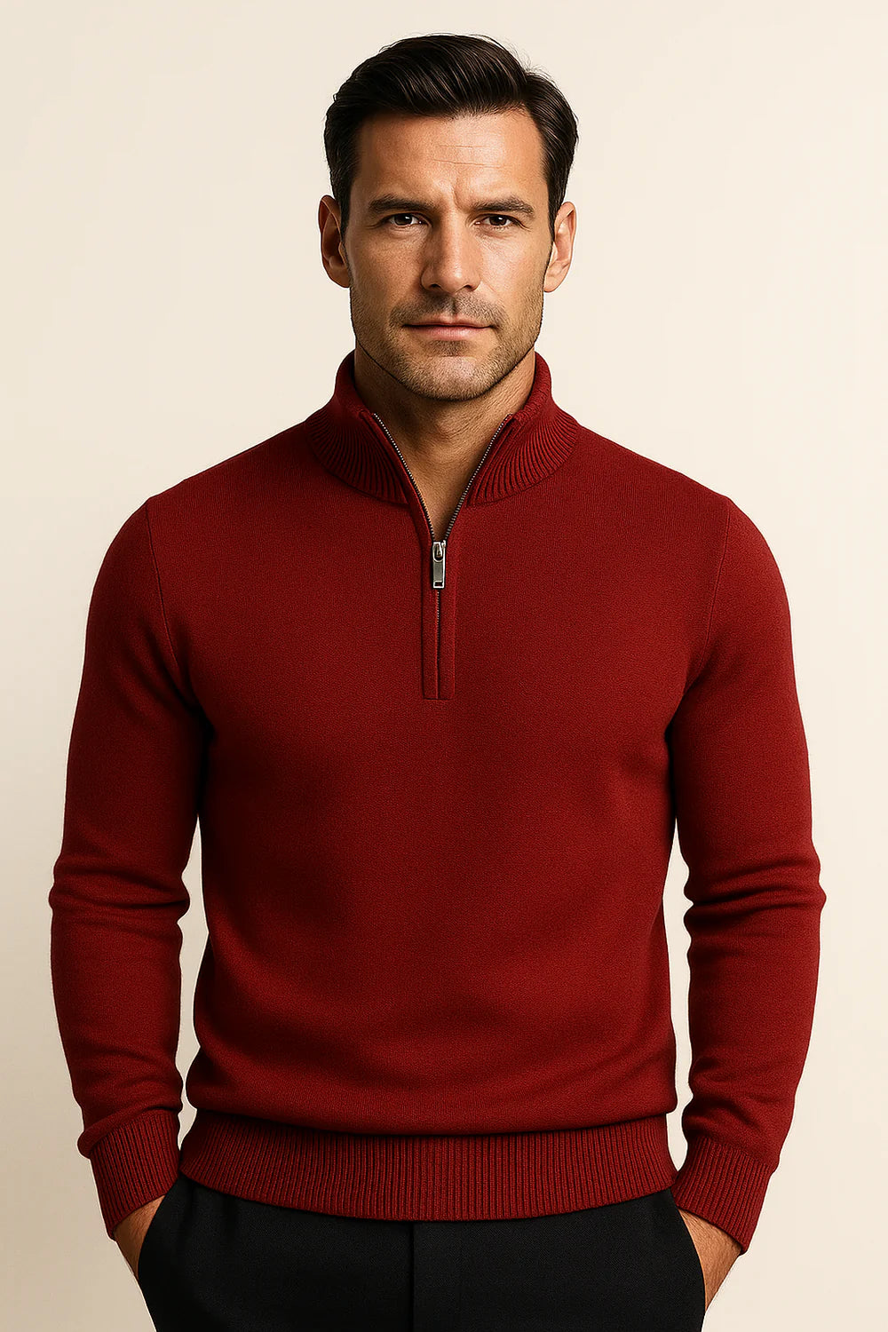 Calero Quarter-Zip Red