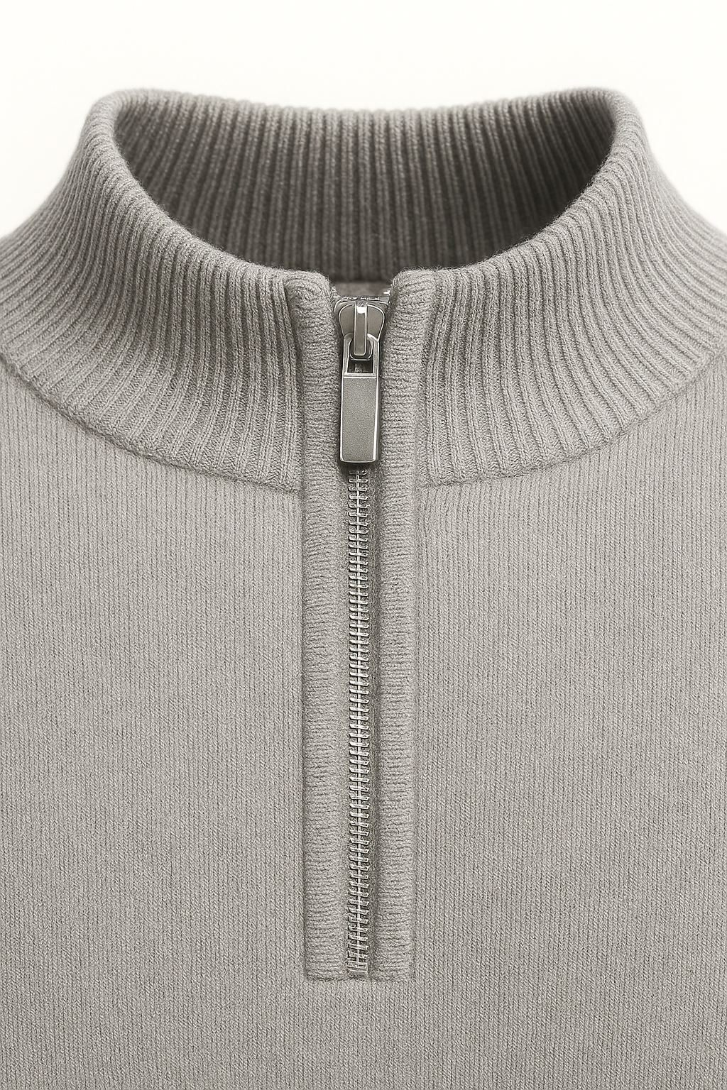 Calero Australian Wool Quarter-Zip Grey