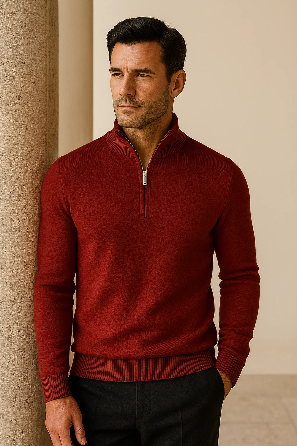 Calero Quarter-Zip Red