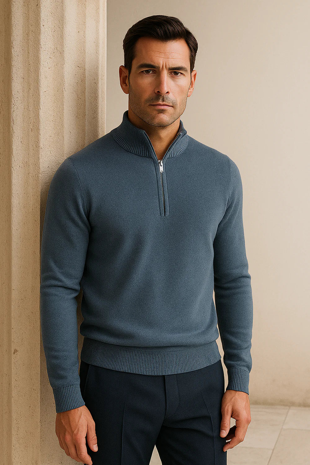 Calero Quarter-Zip Blue