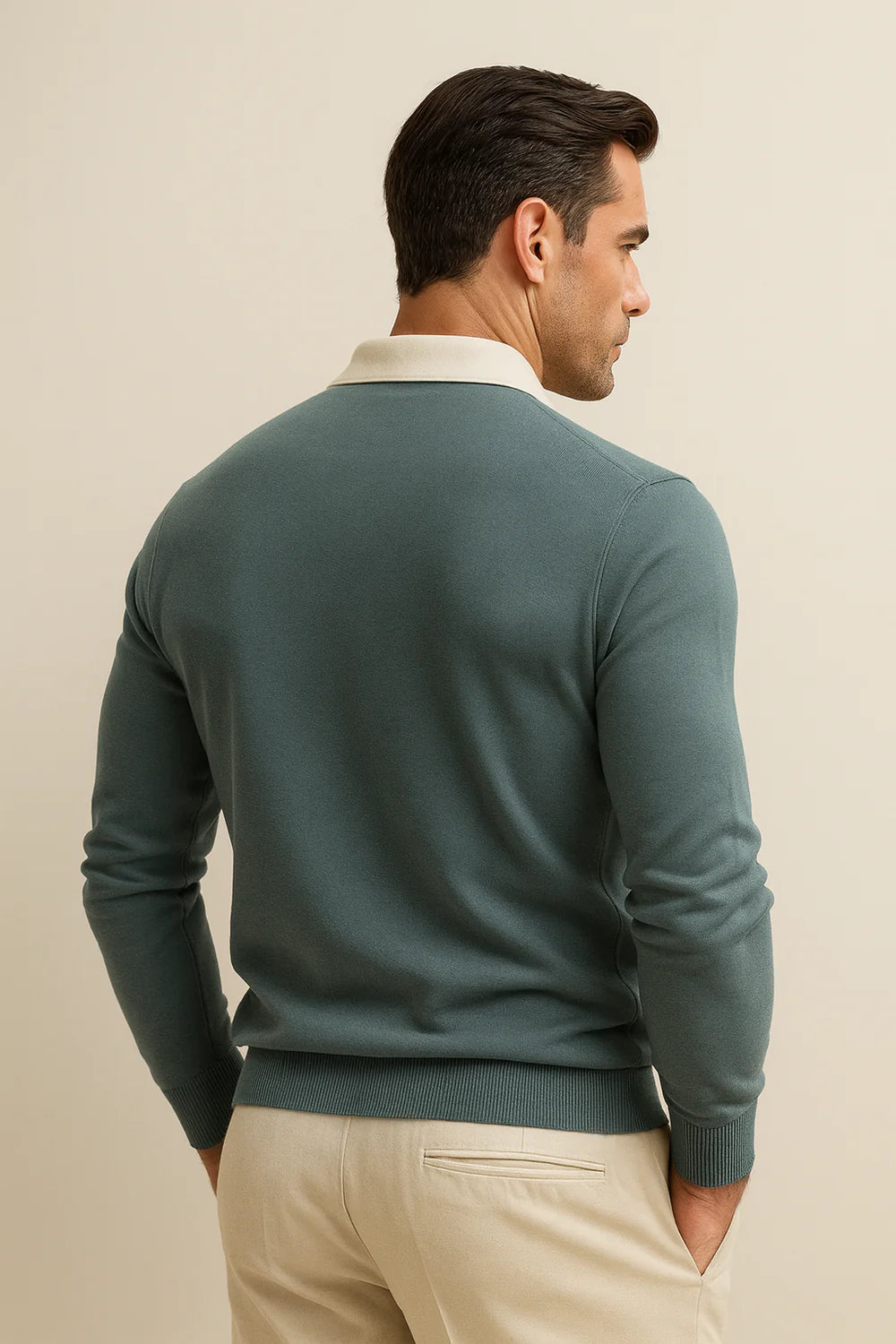 Meravo Polo Knit Cyan